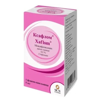 Ксафлом капли глазн. 0,5% 5мл №1