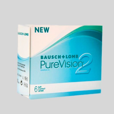 Линзы контактные Pure vision 2 -4,00 №6 Линзы контактные Pure vision 2 -4,00 №6