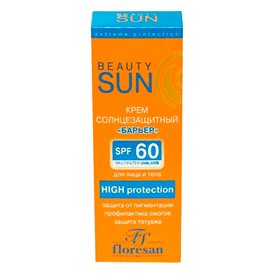Флоресан beauty sun крем солнцезащитный барьер д/лица и тела spf60 75мл (283)