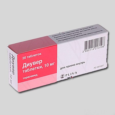 Диувер табл. 10мг №20