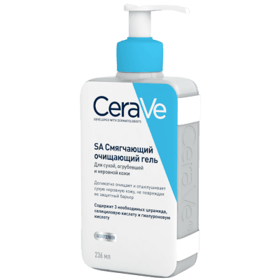 Цераве/cerave Гель смягчающий для сухой огрубевшей и неровной кожи 236мл (МВ191400)