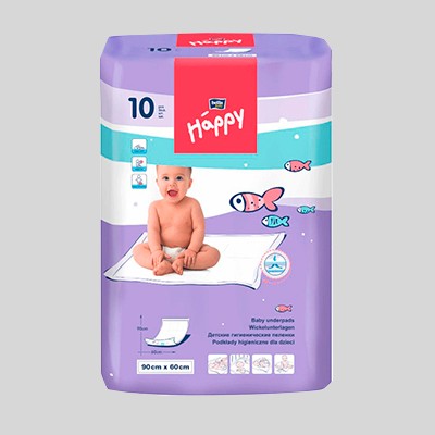 Белла беби хэппи Пеленки впитывающие 60х90 №10