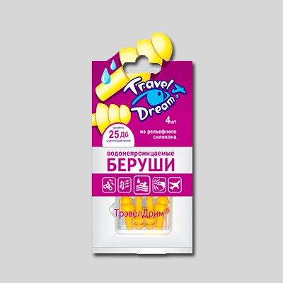 Беруши (вкладыши ушные) Трэвел дрим силикон анатомические №4 Беруши (вкладыши ушные) Трэвел дрим силикон анатомические №4