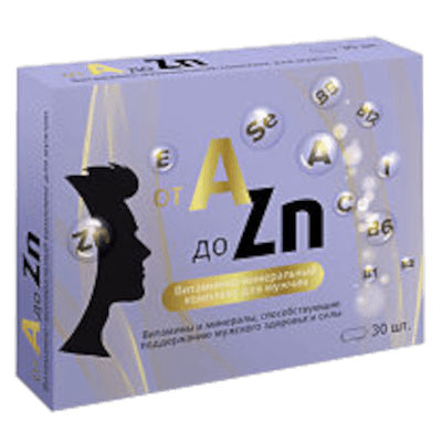 Витаминно-минеральный комплекс д/мужчин A-Zn таб. п.о №30