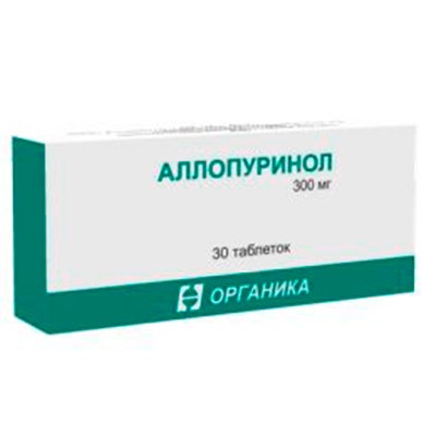 Аллопуринол табл. 300мг №30 Аллопуринол табл. 300мг №30
