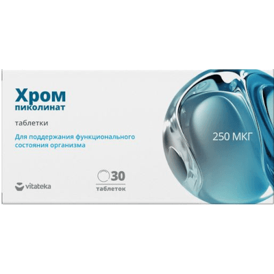 Витатека Пиколинат хрома табл. 250мкг №30