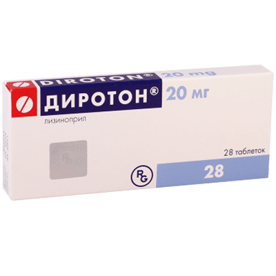 Диротон табл. 20мг №28