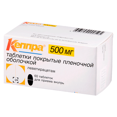 Кеппра таб. п.п.о. 500мг №60