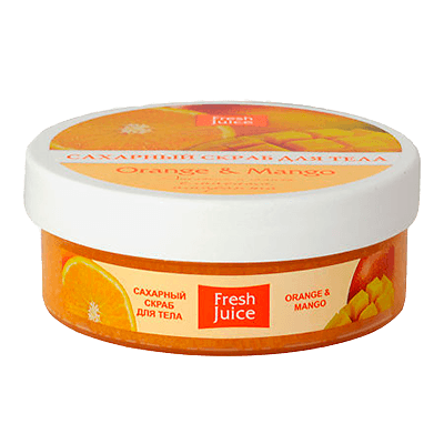 Фреш джус скраб д/тела сахарный апельсин-манго 225мл