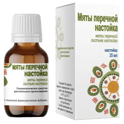 Мяты перечной настойка 25мл Мяты перечной настойка 25мл