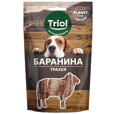 Триол Planet Food Лакомство для собак трахея баранья 30г