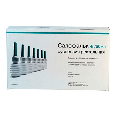 Салофальк сусп. рект. 4г/60мл №7