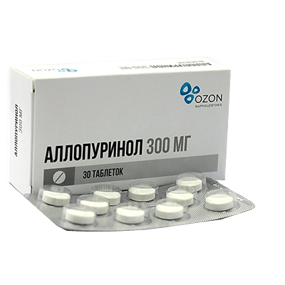 Аллопуринол табл. 300мг №30 Аллопуринол табл. 300мг №30
