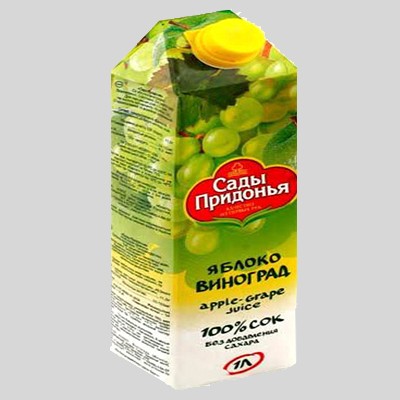 Сок Сады придонья яблоко/виноград 3+лет 1л