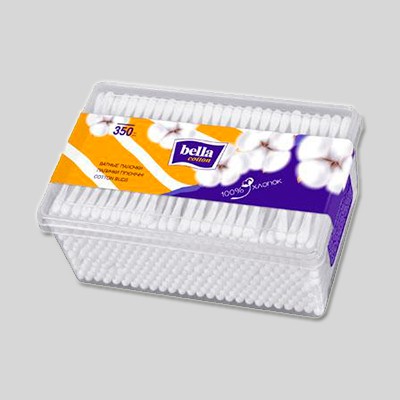Белла cotton Ватные палочки пластик №350 Белла cotton Ватные палочки пластик №350