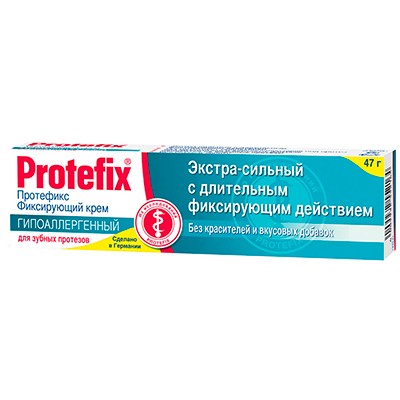 Протефикс крем фиксирующий д/зубных протезов экстра-сильный гипоаллерген 40мл