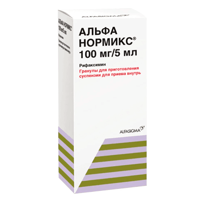 Альфа Нормикс гран. для сусп. для приема внутрь фл. 100мг/5мл 5мл Альфа Нормикс гран. для сусп. для приема внутрь фл. 100мг/5мл 5мл