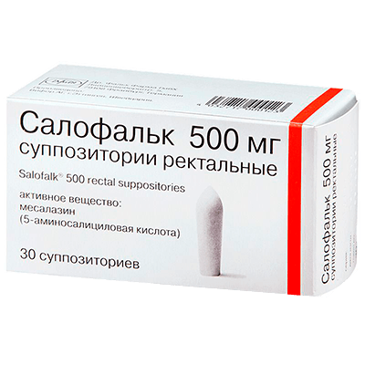 Салофальк супп. рект. 500мг №30