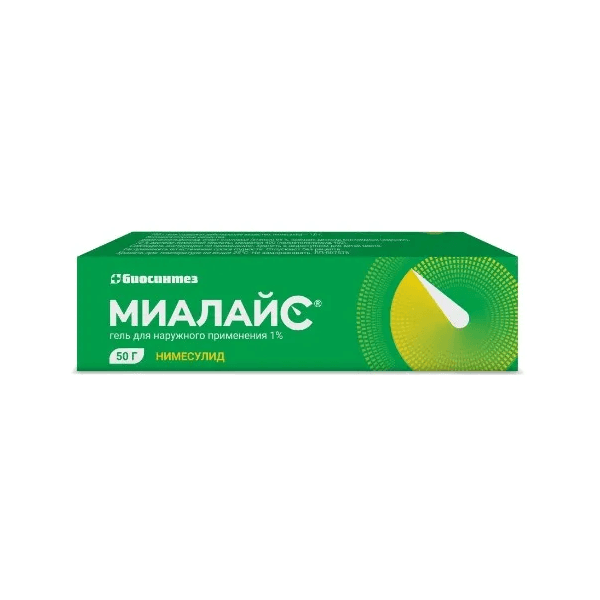 Миалайс гель для наружного применения 1% 50г