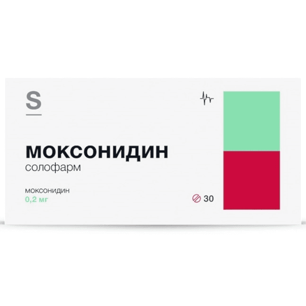 Моксонидин Солофарм табл. п.п.о. 0,2мг №30