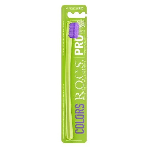 Рокс Зубная щетка pro colors средняя