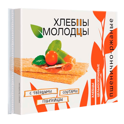 Хлебцы пшенично-ржаные хлебец-молодец 100г