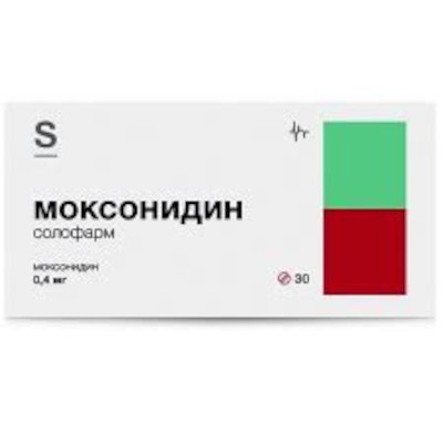 Моксонидин Солофарм табл. п.п.о. 0,4мг №30