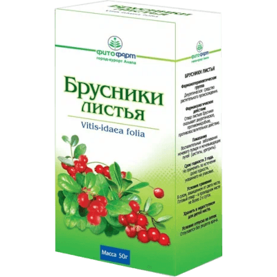 Брусники листья измельч. 50г