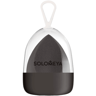 Соломея/Solomeya Косметический спонж для макияжа со срезом черный