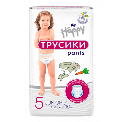 Белла беби хэппи Подгузники-трусики классик юниор 5 (11-18кг) №40 Белла беби хэппи Подгузники-трусики классик юниор 5 (11-18кг) №40