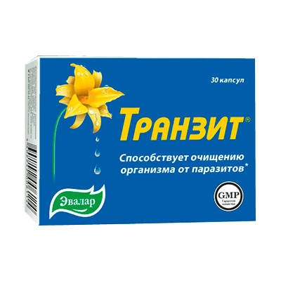 Транзит очищение от паразитов капс. №30 Транзит очищение от паразитов капс. №30