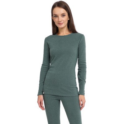 Джемпер женский термо термо Clever 170-52-2XL темно-зеленый-молочный LPK017к