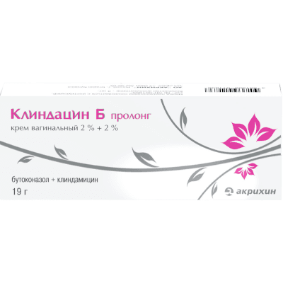 Клиндацин Б пролонг крем ваг. 2%+2% 19г