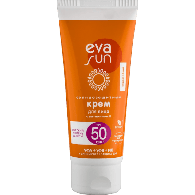 Ева сан Крем для лица с витамином Е SPF50 50мл