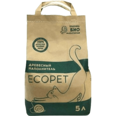 Экопет/Ecopet Наполнитель древесный 5л