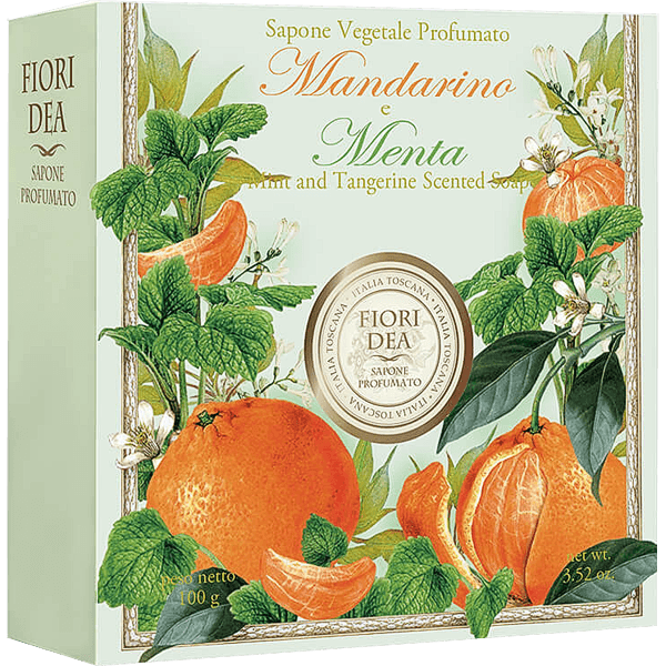Фьери дея Мыло кусковое мандарин/мята 100г