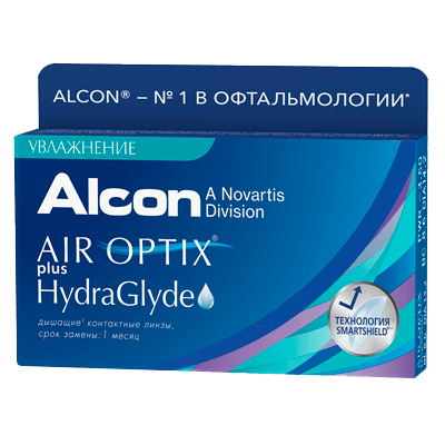 Линзы контактные Alcon air optix plus hydraglyde -6,00 N3