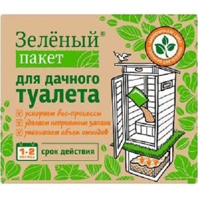 Доктор Робик Средство пор. зеленый для выгребных ям и септиков 40г