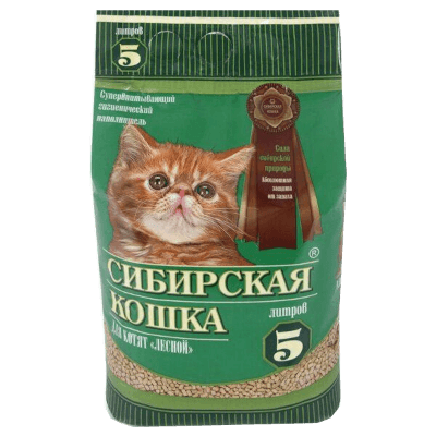 Сибирская кошка Наполнитель для котят Лесной 5л