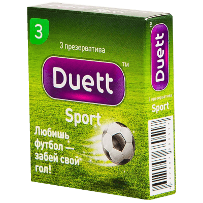 Дуэтт/duett Презервативы спорт №3 Дуэтт/duett Презервативы спорт №3