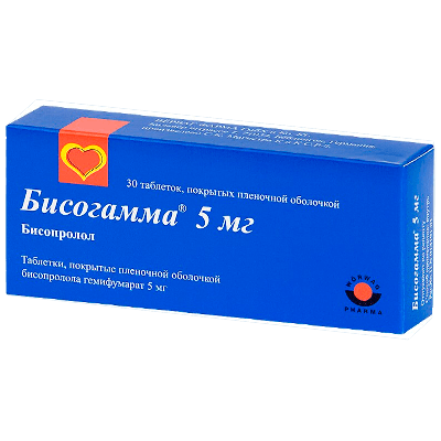 Бисогамма табл. п.п.о. 5мг №30