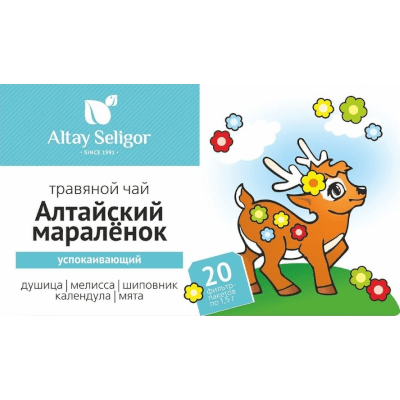 Чай травяной алтайский мараленок успокаивающий 1,5г №20 Чай травяной алтайский мараленок успокаивающий 1,5г №20