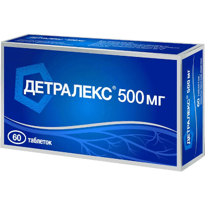 Детралекс табл. п.п.о. 500мг №60