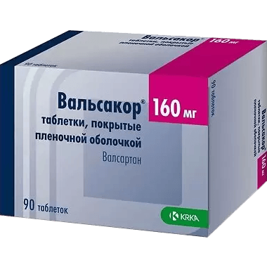 Вальсакор табл. п.п.о. 160мг №90