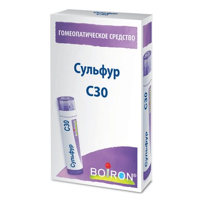 Сульфур С30 гран. гомеопат. 4г