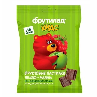 Пастилки кидс яблоко/малина 30г