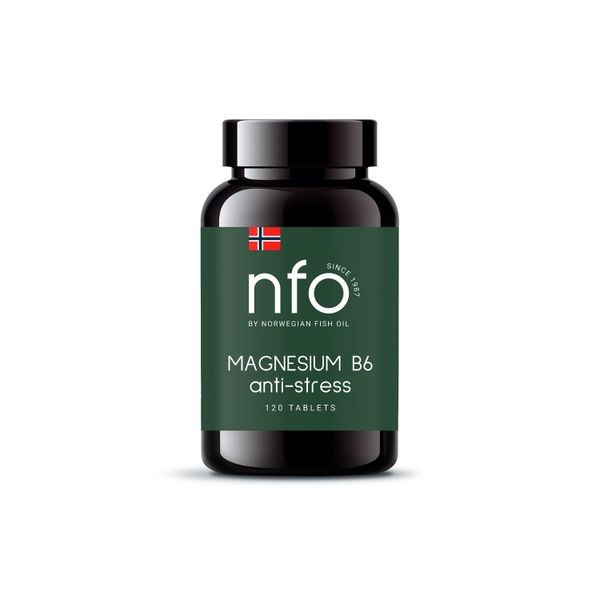 NFO (Норведжиан Фиш Ойл) Комплекс Магния и витамина В6 таб. №120