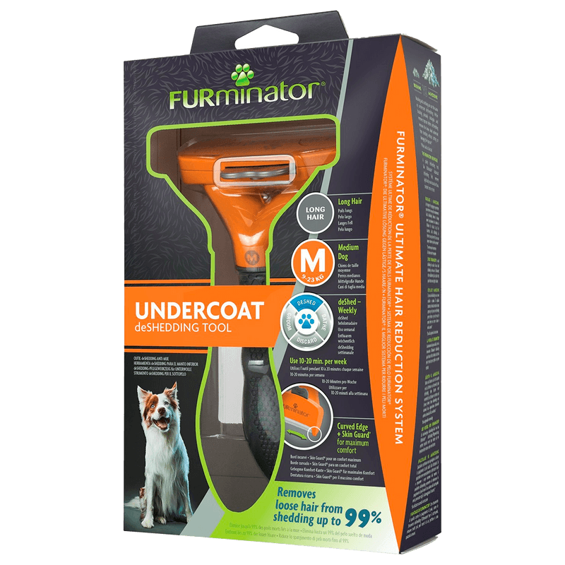 Furminator Фурминатор для средних собак с длинной шерстью р.М