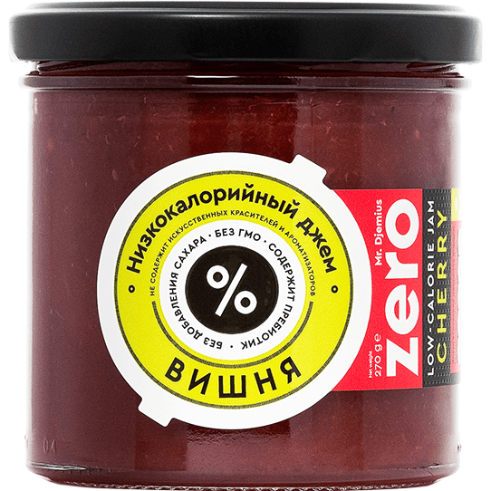 Джем низкокалорийный Зеро вишня 270мл Джем низкокалорийный Зеро вишня 270мл