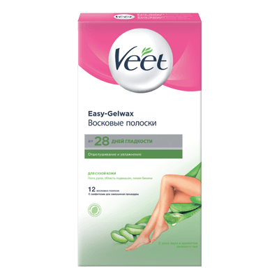 Вит/veet Полоски восковые для сухой кожи №12